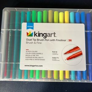 Kingart Twin Tip Markers 36 Colors